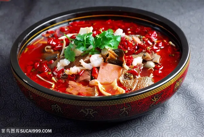 *毛血旺中华美食摄影图