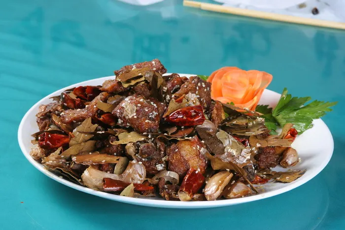 香叶皮蒜烤仔鸡 (4)