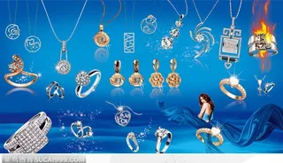 珠宝首饰的艺术海报