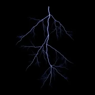 向下叉开的闪电