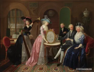 简 · 伯纳德 · 杜维威耶-维莱家族的肖像画