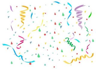 五彩纸屑 PNG免抠