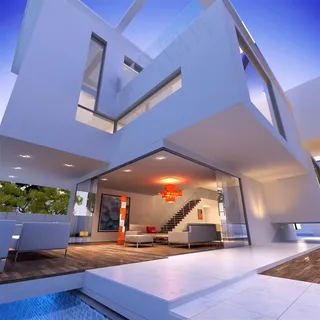 奢华海边高档别墅建筑高清大图