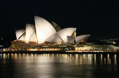 悉尼歌剧院夜景 悉尼歌剧院夜景
