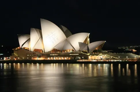 悉尼歌剧院夜景 悉尼歌剧院夜景