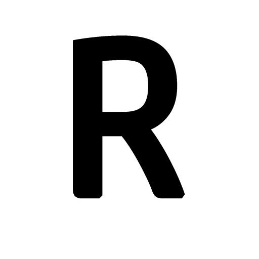 字母R PNG免抠(1500x1500)