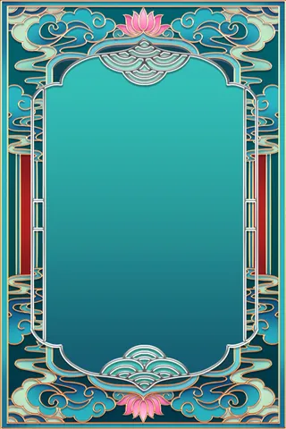 中式古典国潮来袭海报展板宣传背景图PSD设计PS模板素材