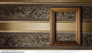 相框边框-精美墙面上的相框
