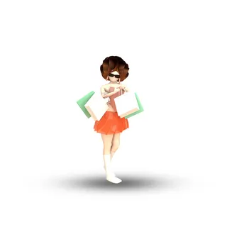 职业人物购物玩偶手办立体办公场景卡通小人元素PNG设计素材模板