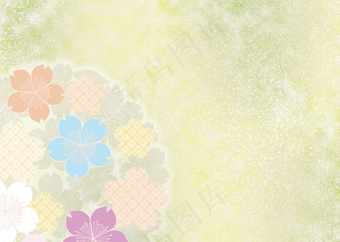 梦幻花纹背景图片