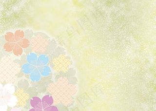 梦幻花纹背景图片