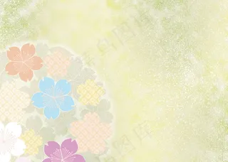 梦幻花纹背景图片