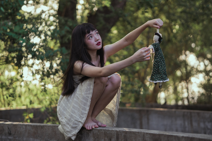 清新唯美可爱的女孩摄影图片