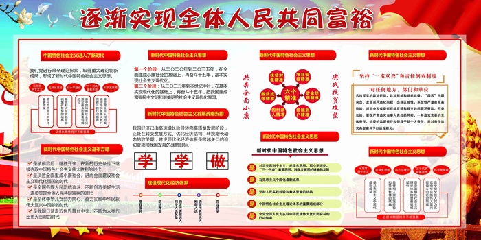 大气党建加快建设创新型国家双面展板1