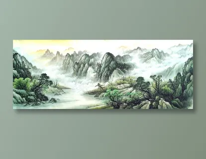 山水画群山图片 山水画群山图片