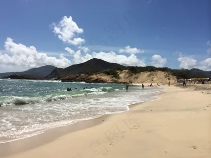 海岸风景摄影图.