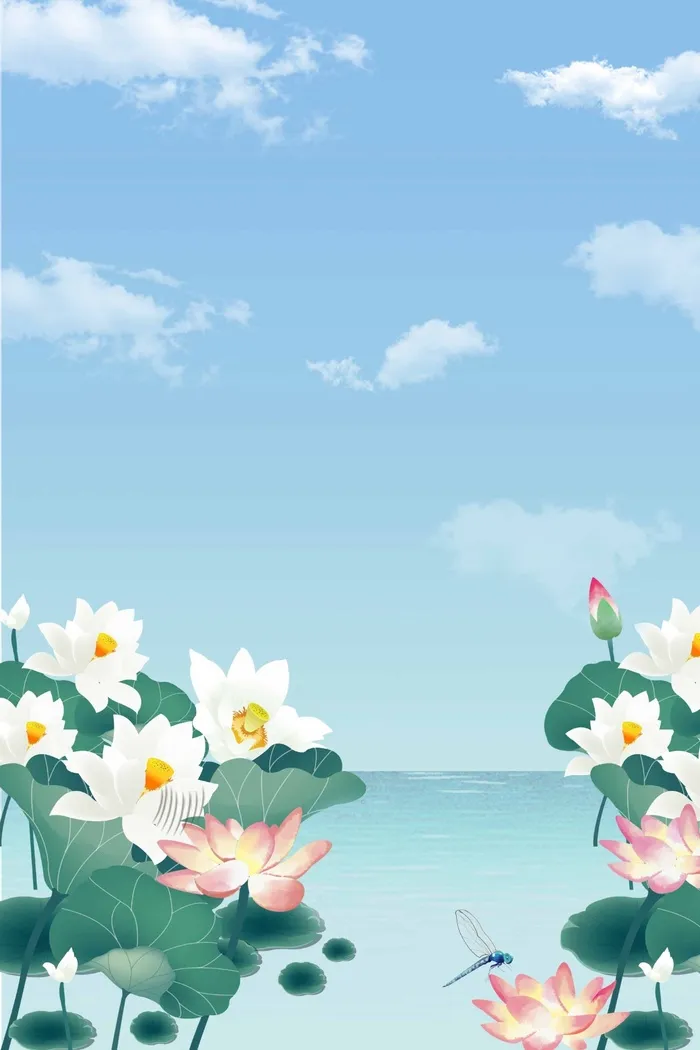 夏天 夏日清凉背景psd模版下载