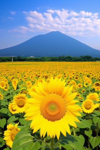 向日葵花海摄影图