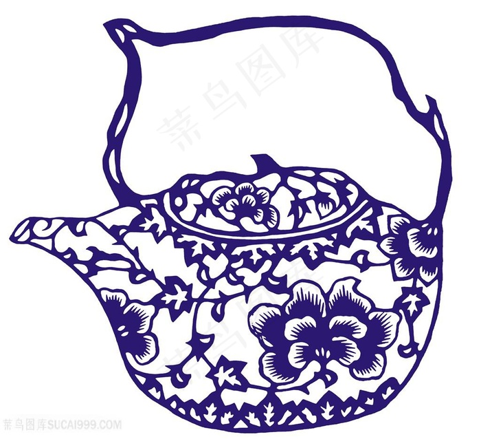 陶瓷水壶国粹青花瓷中国风图片