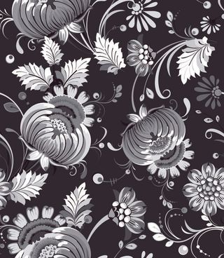 花卉唯美手绘花朵面料纹理手机壳布料面料印花服装矢量图案素材