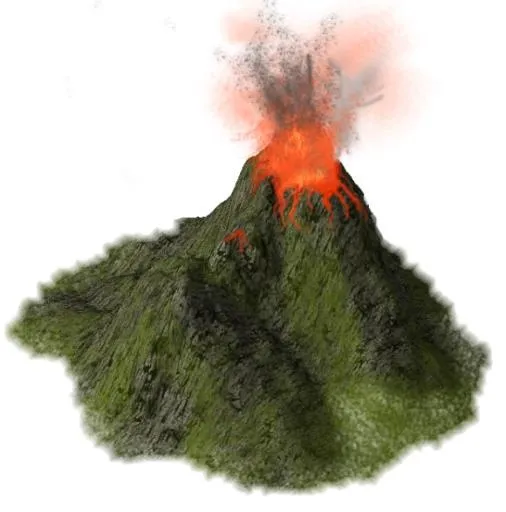 火山 PNG免抠(580x586)