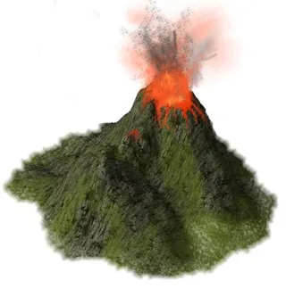 火山 PNG免抠