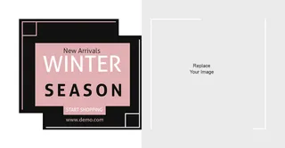 广告销售粉色横幅素材