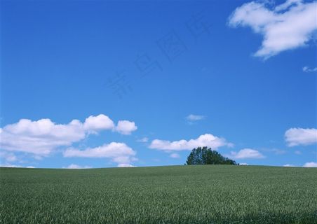 蓝天白云风景干净图片素材