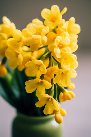 黄色小花鲜花摄影图