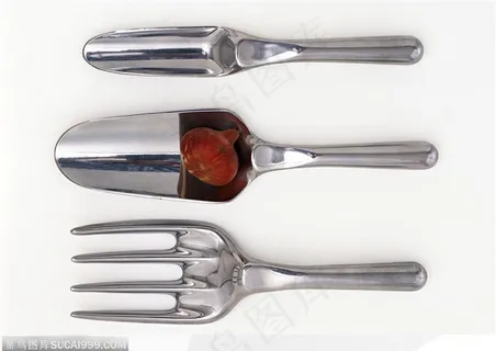 园艺工具-铲子和叉子