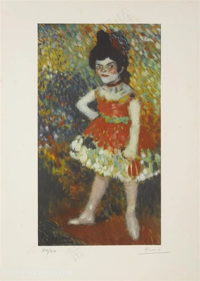 毕加索水彩艺术女孩装饰画 毕加索水彩艺术女孩装饰画