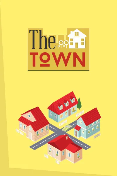 街道建筑矢量扁平插画ai矢量模版下载