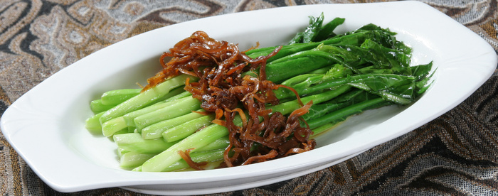 丁香鱼扒芥兰