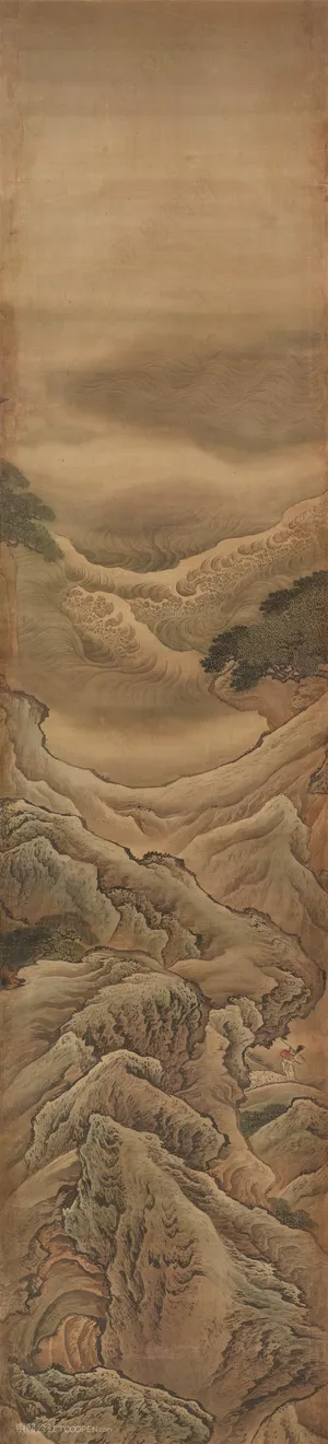 仿古山水图群山万壑国画图片 仿古山水图群山万壑国画图片