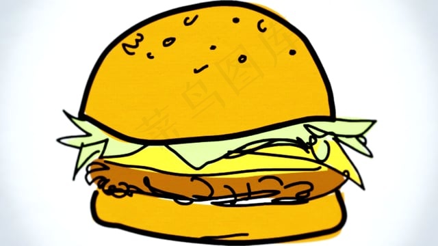 汉堡, 食物, 营养, 盘子, 面包, 快餐, 三明治