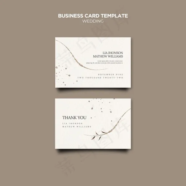 商务名片模板psd模版下载