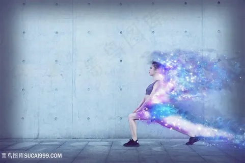 运动健身美女燃烧蜕变成星河 运动健身美女燃烧蜕变成星河