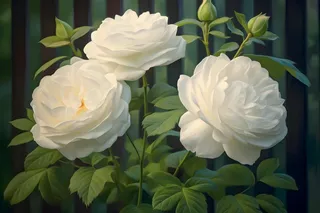 白玫瑰清新阳光