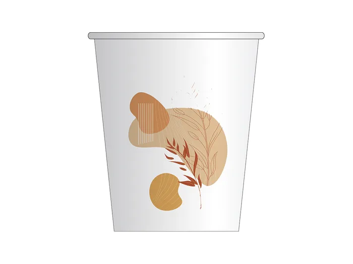 7.底纹纸杯cdr矢量模版下载