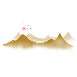 中国风山水祥云PNG免扣素材