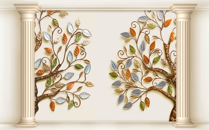 现代简约背景墙合层psd模版下载