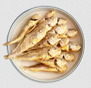 干炸小黄鱼免扣素材