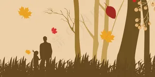 父亲节海报 父亲节插画 父亲节