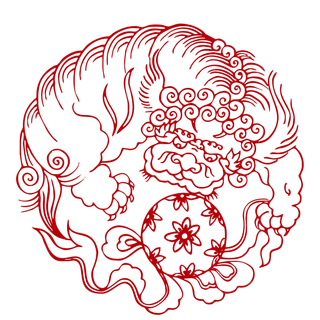 红色喜庆简约风传统吉祥纹样纹路纹理免扣PNG素材图片 (50)