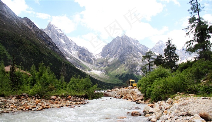 毕鹏沟风光 山水 雪山 风景 名胜古迹  雪景 四川旅游 旅游景点 生态景观 自然风光