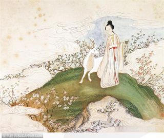 人物篇-古代美女与白鹿