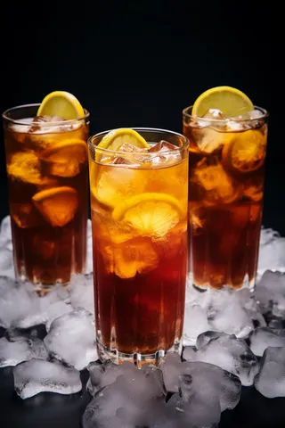 夏日柠檬茶冰镇饮料摄影图