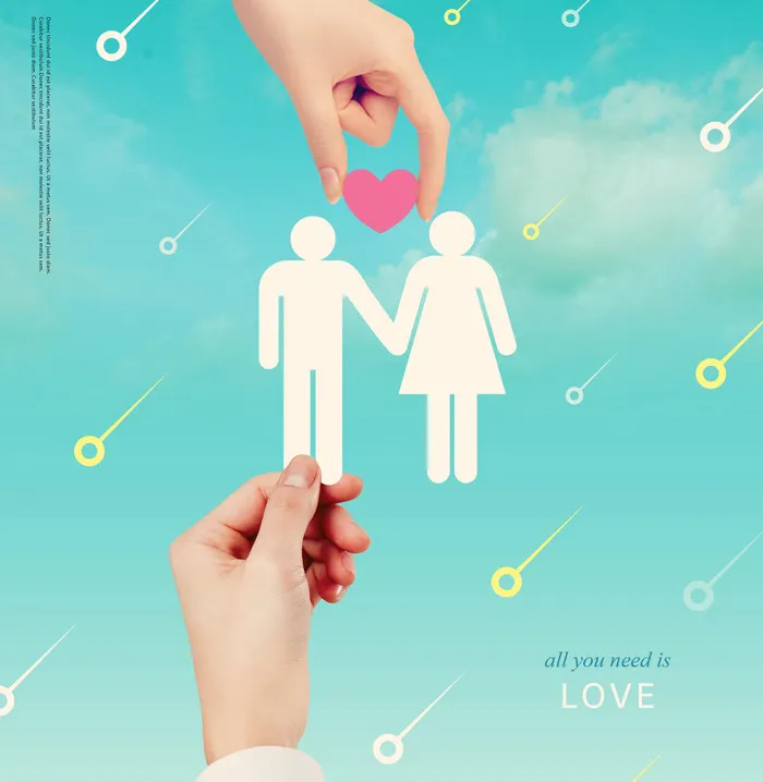 2.14情人节背景psd模版下载