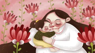 母亲节插画素材