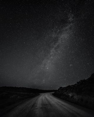 黑色星空摄影素材